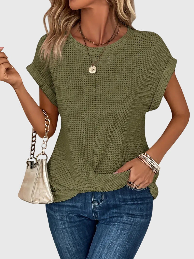 Isa™ | Elegant Blouse with Crew Neck