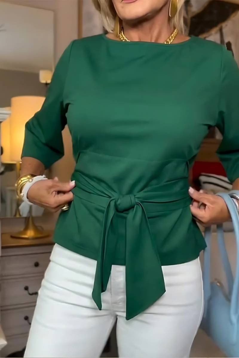 Daria™ | Stylish Bow Waist Top