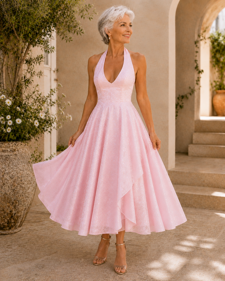 Tilly | Midi Dress – Pink
