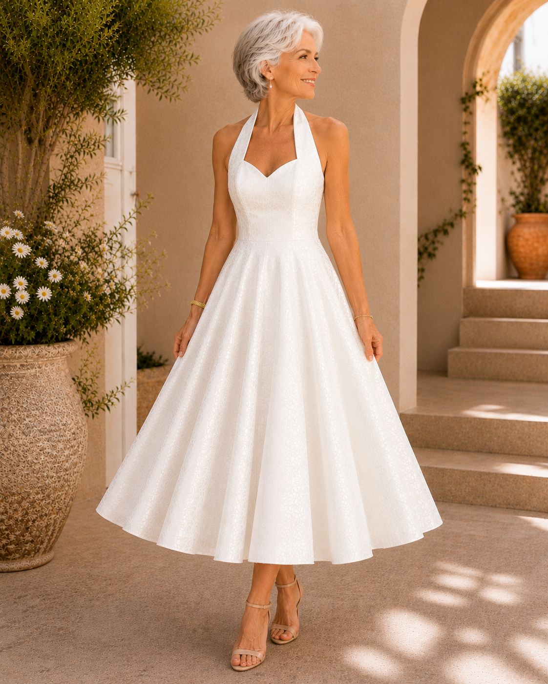 Tilly | Midi Dress – White