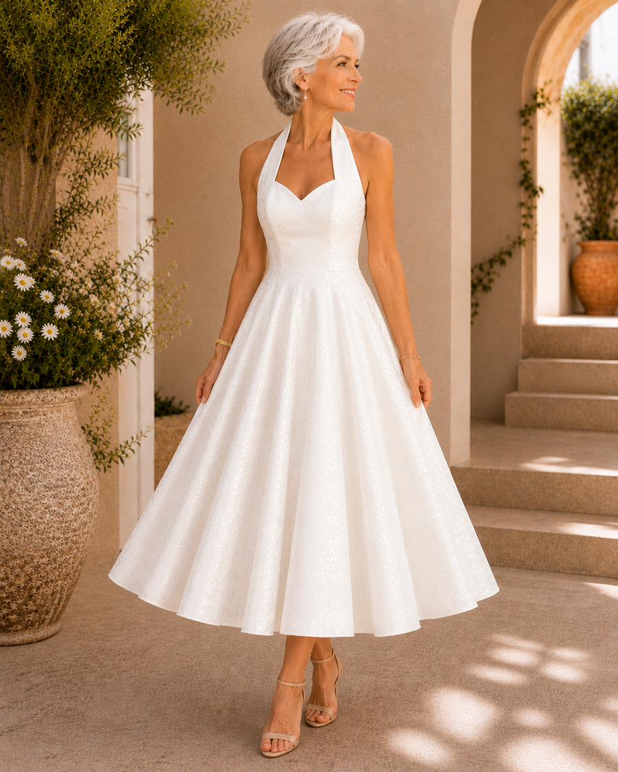 Tilly | Midi Dress – White