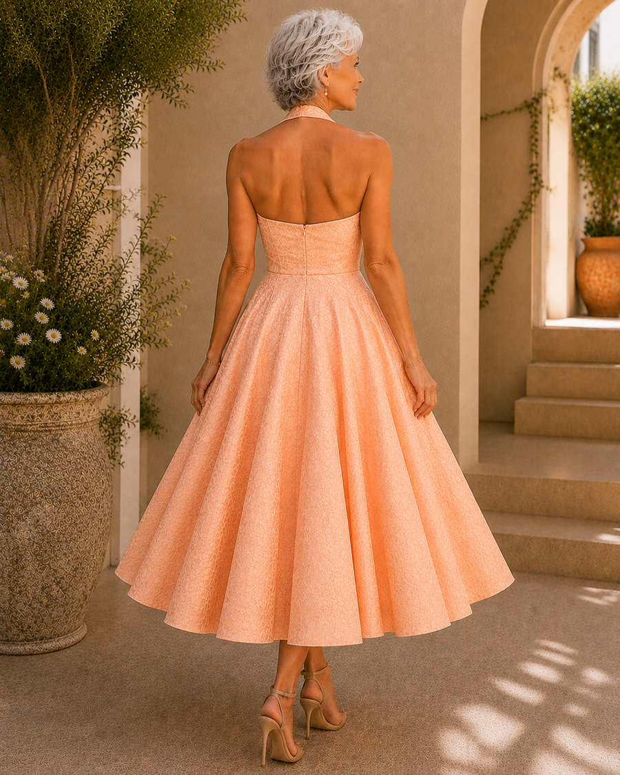 Tilly | Midi Dress – Apricot