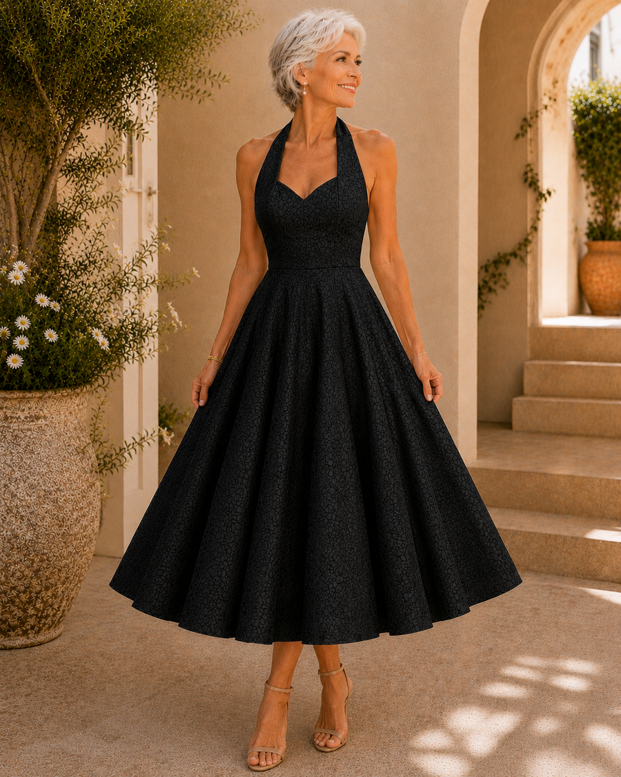 Tilly | Midi Dress – Black