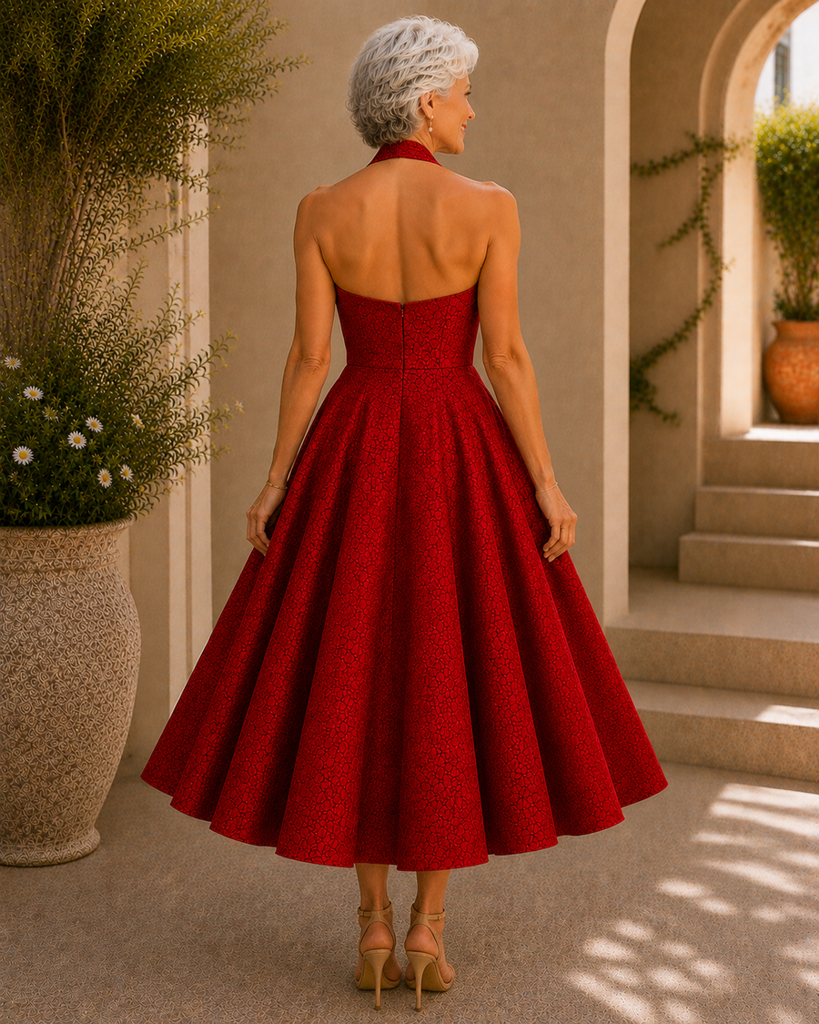Tilly | Midi Dress – Red