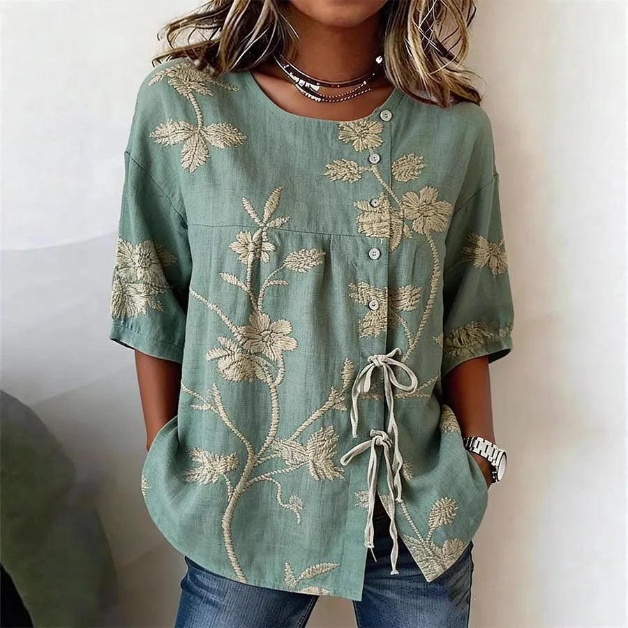 Veronica | Elegant Floral Blouse