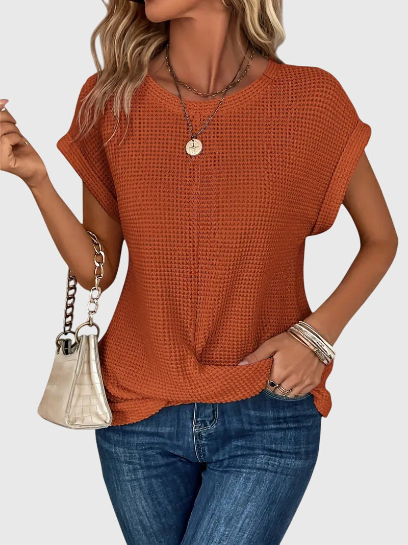 Isa™ | Elegant Blouse with Crew Neck